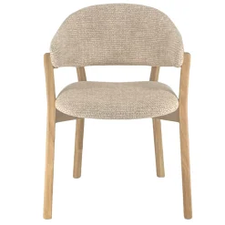 DÉJA Eetkamerstoel Uppsala Taupe/Naturel Eiken