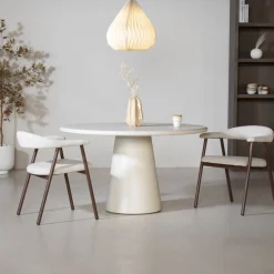 DÉJA Eettafel Brunn Beige Rond 130cm