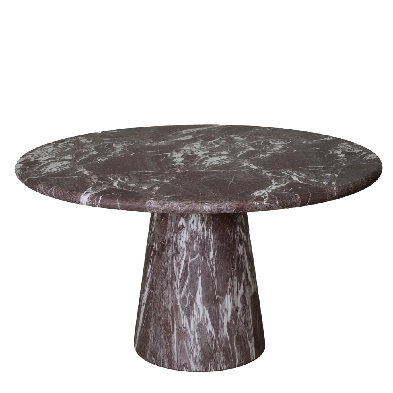 DÉJA Eettafel Brunn Rood Marmer Rond 130cm