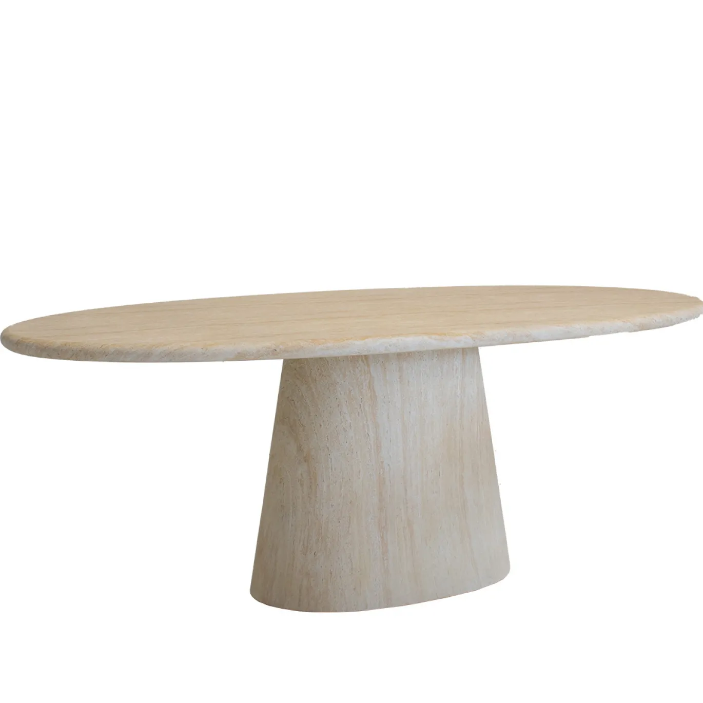 DÉJA Eettafel Brunn Travertin Ovaal 200cm