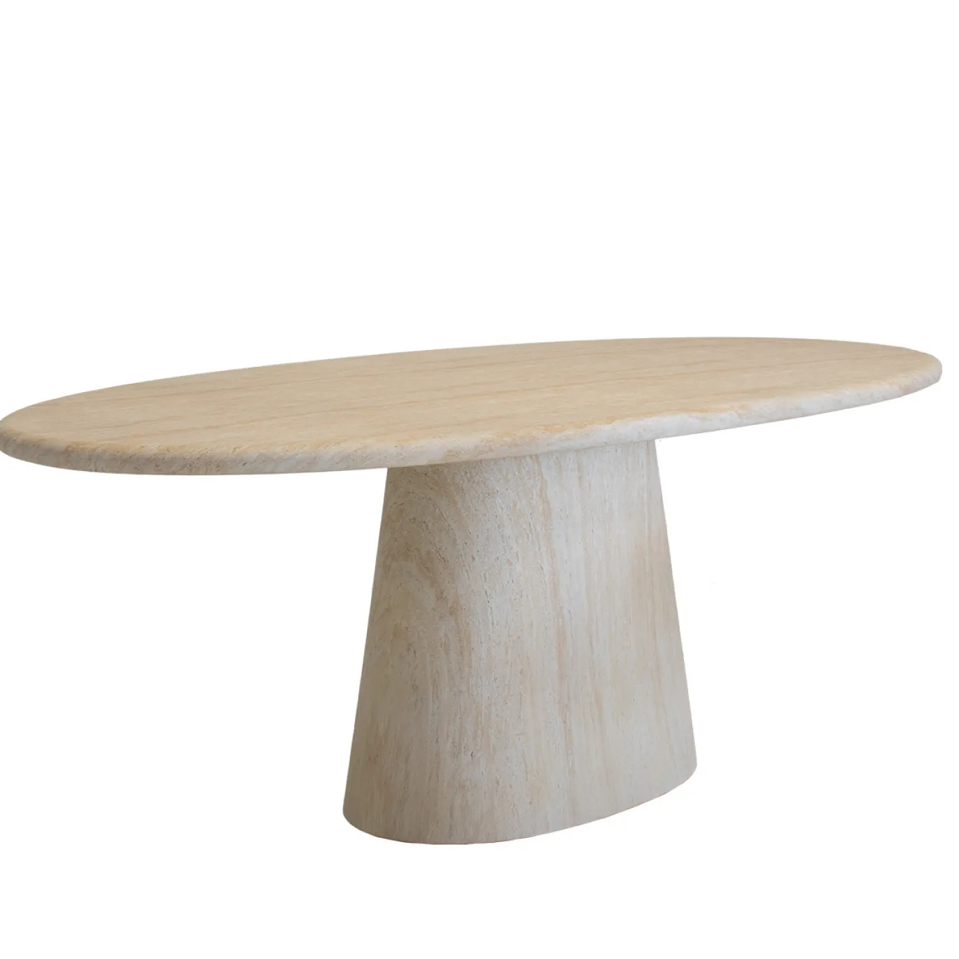 DÉJA Eettafel Brunn Travertin Ovaal 200cm