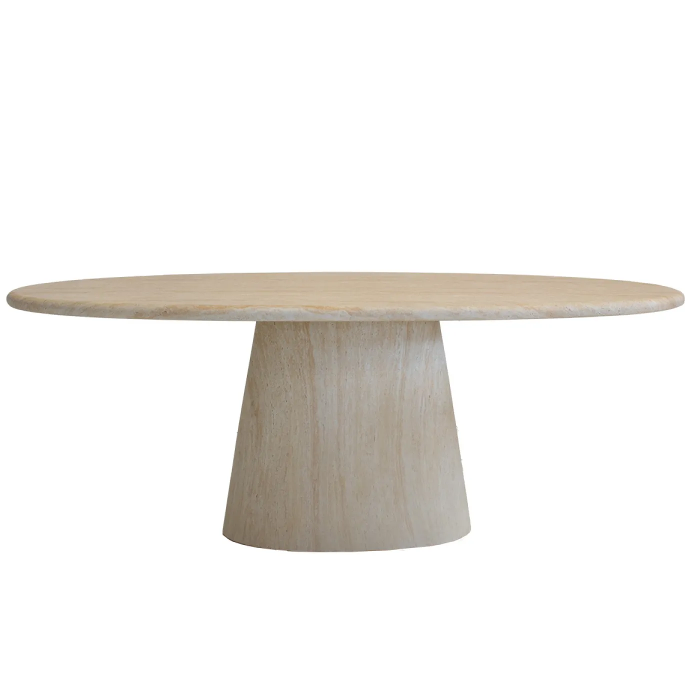 DÉJA Eettafel Brunn Travertin Ovaal 200cm