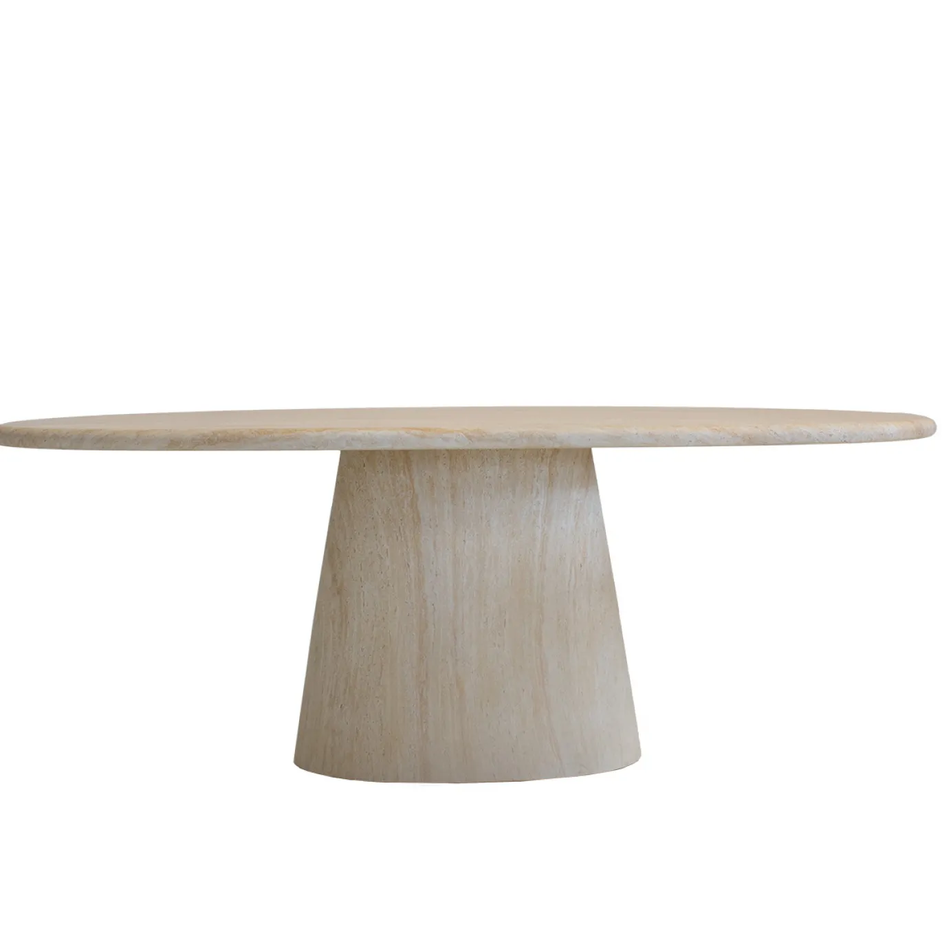 DÉJA Eettafel Brunn Travertin Ovaal 200cm