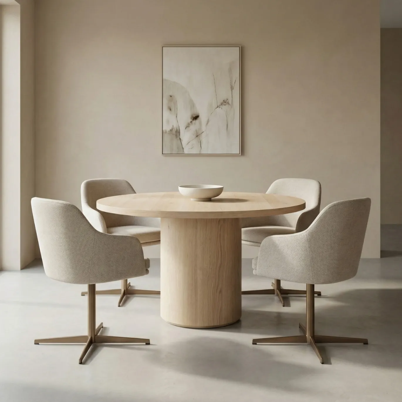 DÉJA Eettafel Carmona Naturel Eiken Rond 120cm