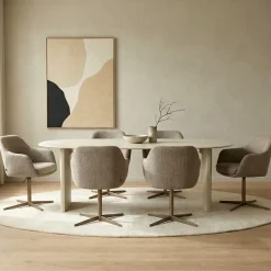 DÉJA Eettafel Dinand Beige Deens Ovaal 240cm