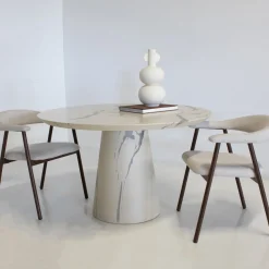 DÉJA Eettafel Flen Marmerlook Rond 120cm