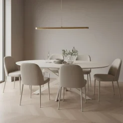 DÉJA Eettafel Gimo Beige Ovaal 240cm