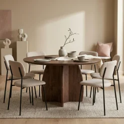 DÉJA Eettafel Iris Walnoot Rond 130cm
