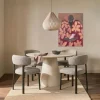 DÉJA Eettafel Kalix Beige Rond 120cm