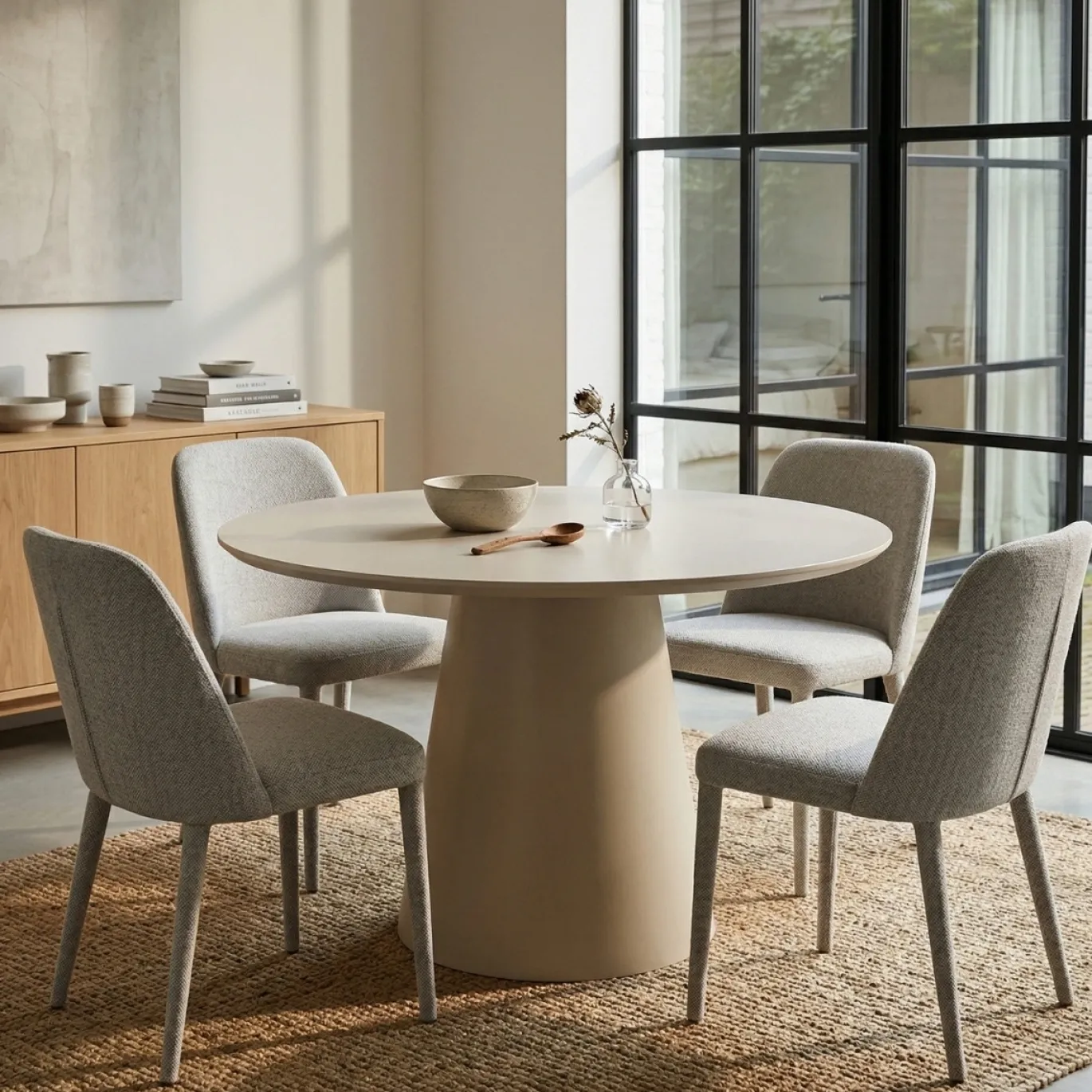 DÉJA Eettafel Kalix Beige Rond 120cm