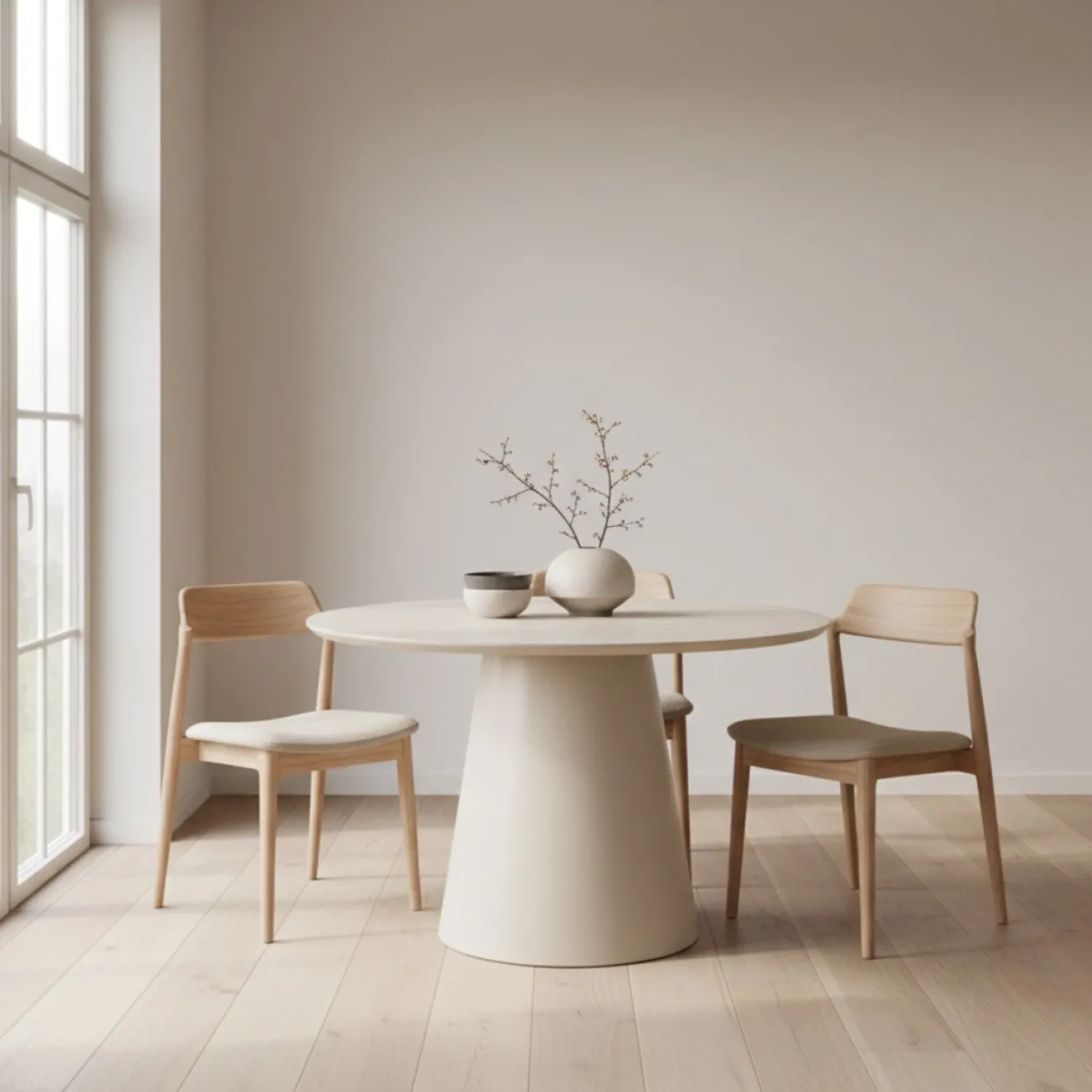 DÉJA Eettafel Kalix Beige Rond 120cm