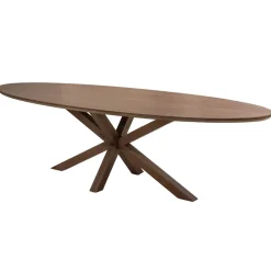 DÉJA Eettafel Lusa Bruin Eiken Ovaal 200cm