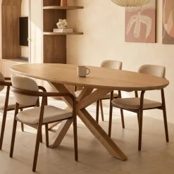 DÉJA Eettafel Lusa Naturel Eiken Ovaal 200cm