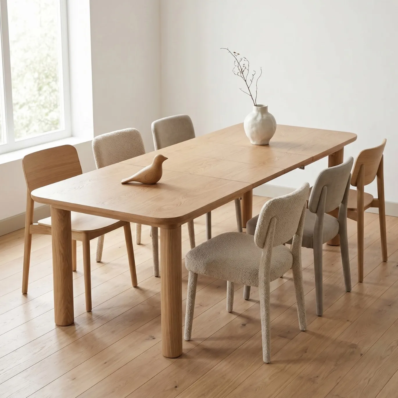 DÉJA Eettafel Luuk Naturel Uitschuifbaar 160-240cm