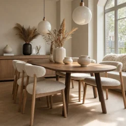 DÉJA Eettafel Maria Walnoot Organisch 200cm