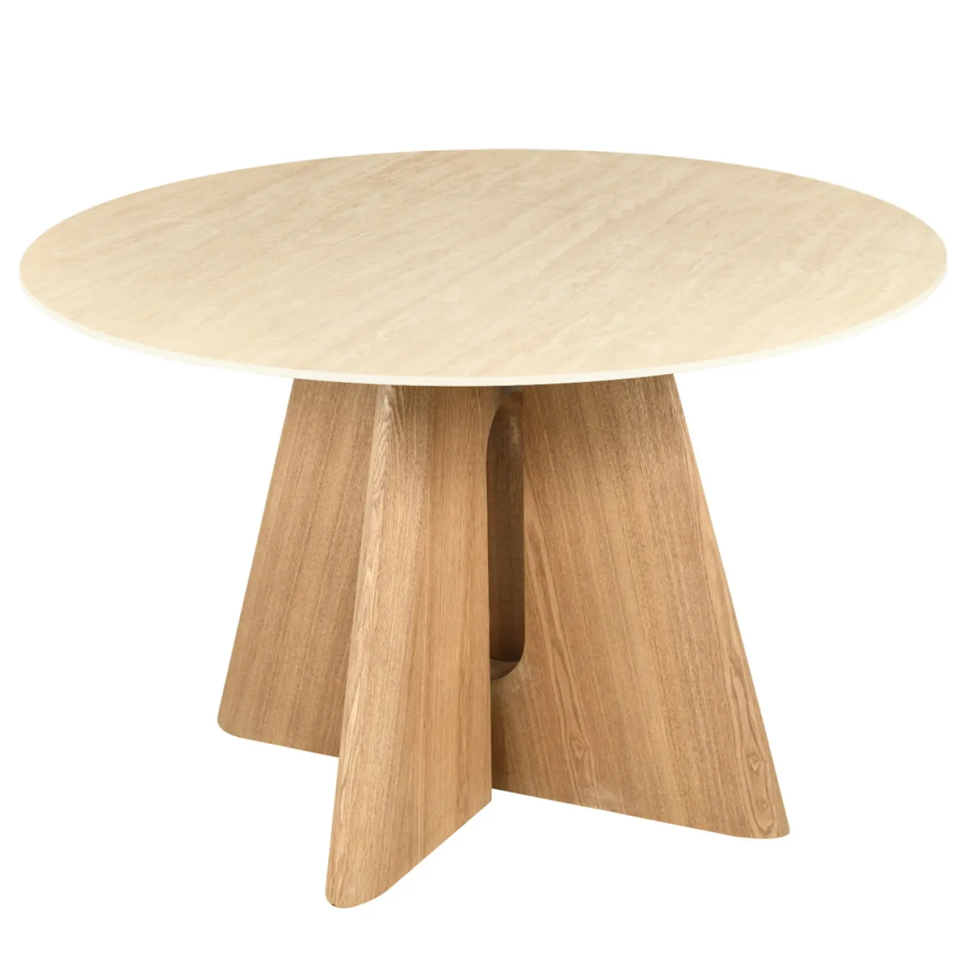DÉJA Eettafel Miko Naturel Travertinlook Rond 120cm