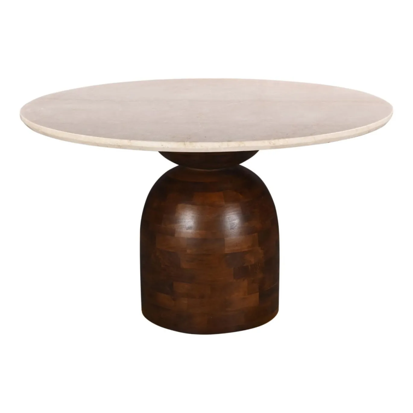 DÉJA Eettafel Miro Marmer Walnoot Rond 130cm