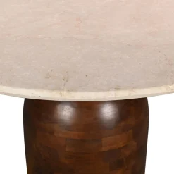 DÉJA Eettafel Miro Marmer Walnoot Rond 130cm