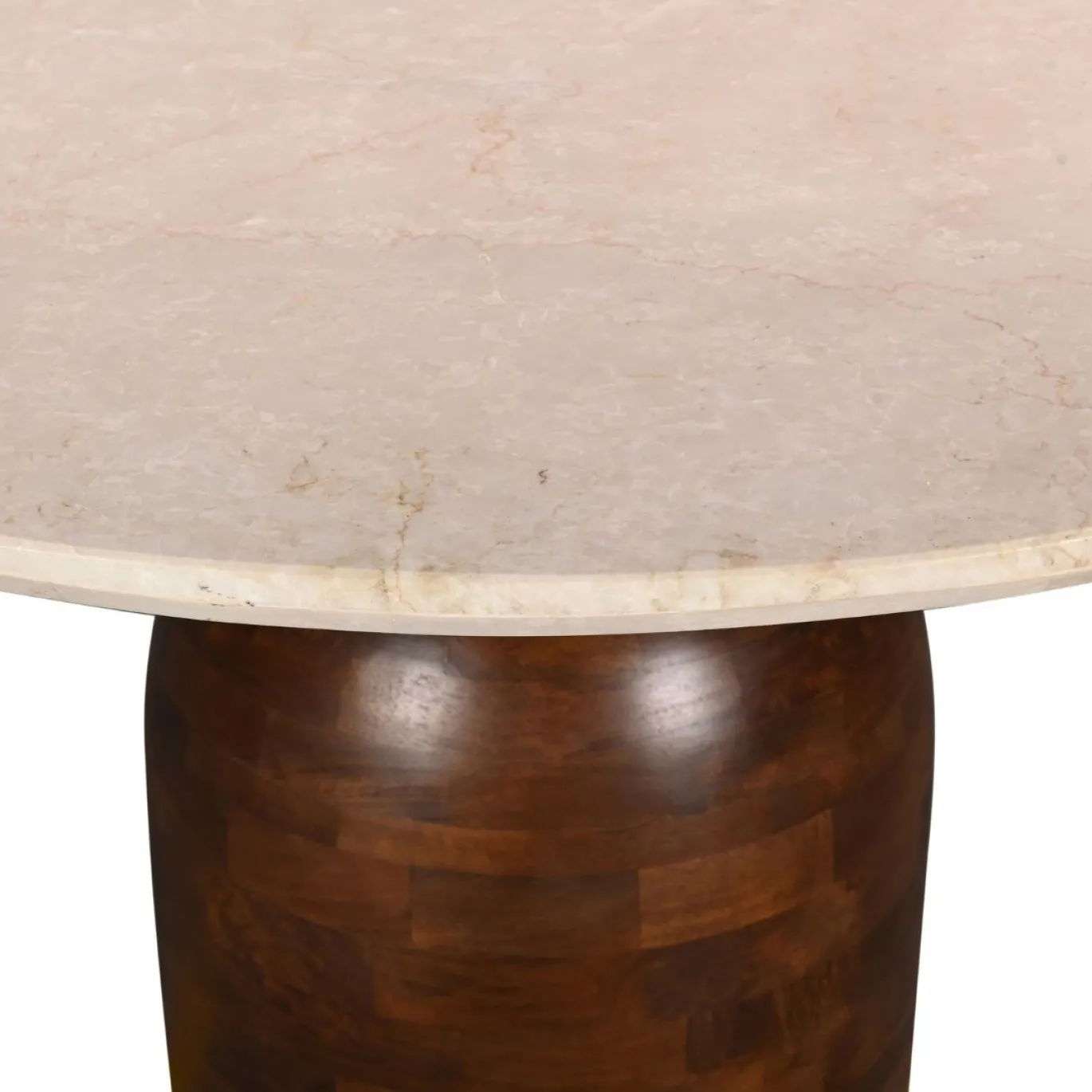 DÉJA Eettafel Miro Marmer Walnoot Rond 130cm