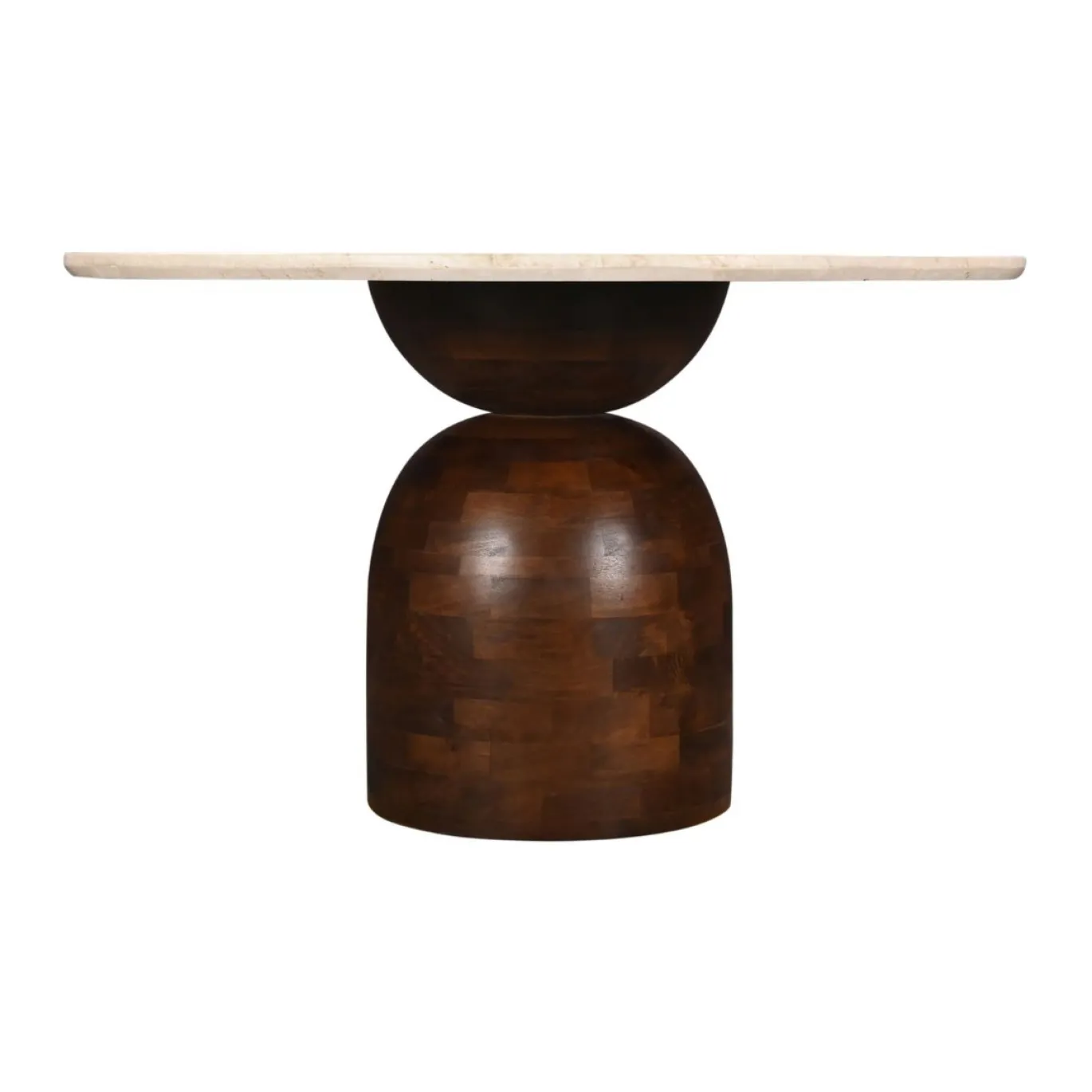 DÉJA Eettafel Miro Marmer Walnoot Rond 130cm