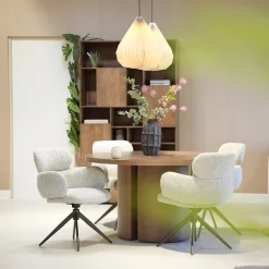 DÉJA Eettafel Mito Bruin Eiken Rond 130cm