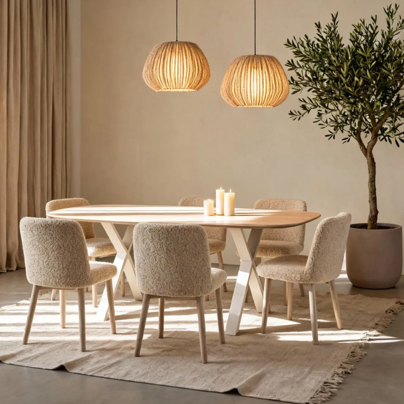 DÉJA Eettafel Mjällby Naturel Eiken 200cm