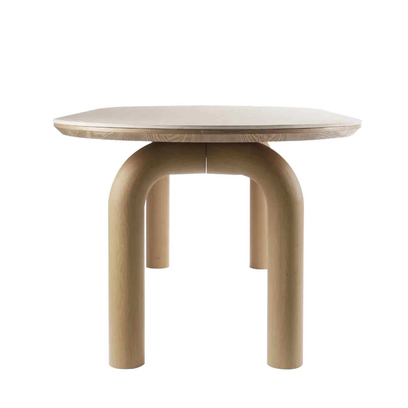 DÉJA Eettafel Mykonos Travertinlook Naturel Ovaal 200cm