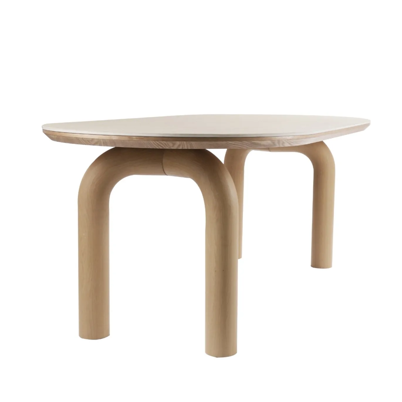 DÉJA Eettafel Mykonos Travertinlook Naturel Ovaal 200cm