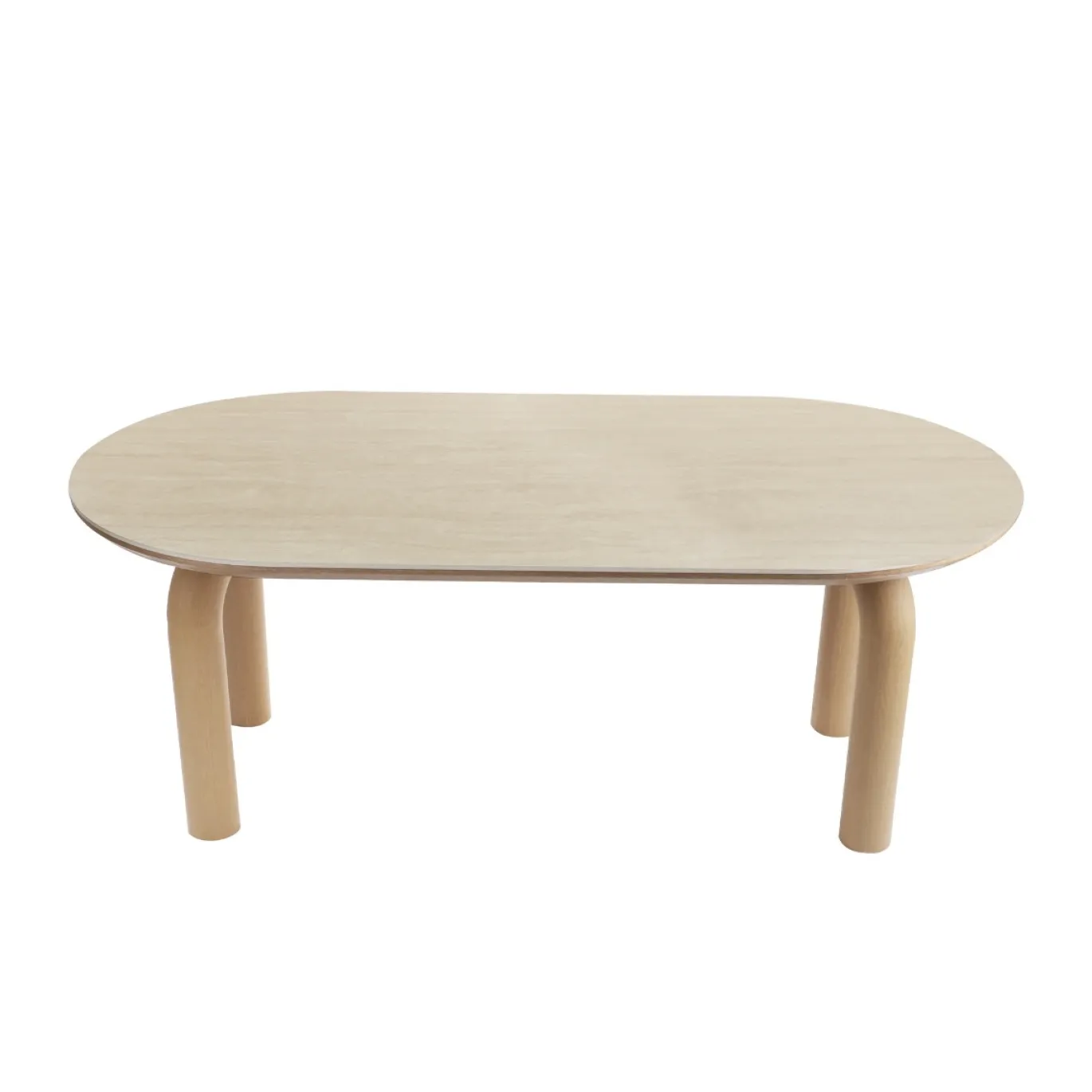 DÉJA Eettafel Mykonos Travertinlook Naturel Ovaal 200cm