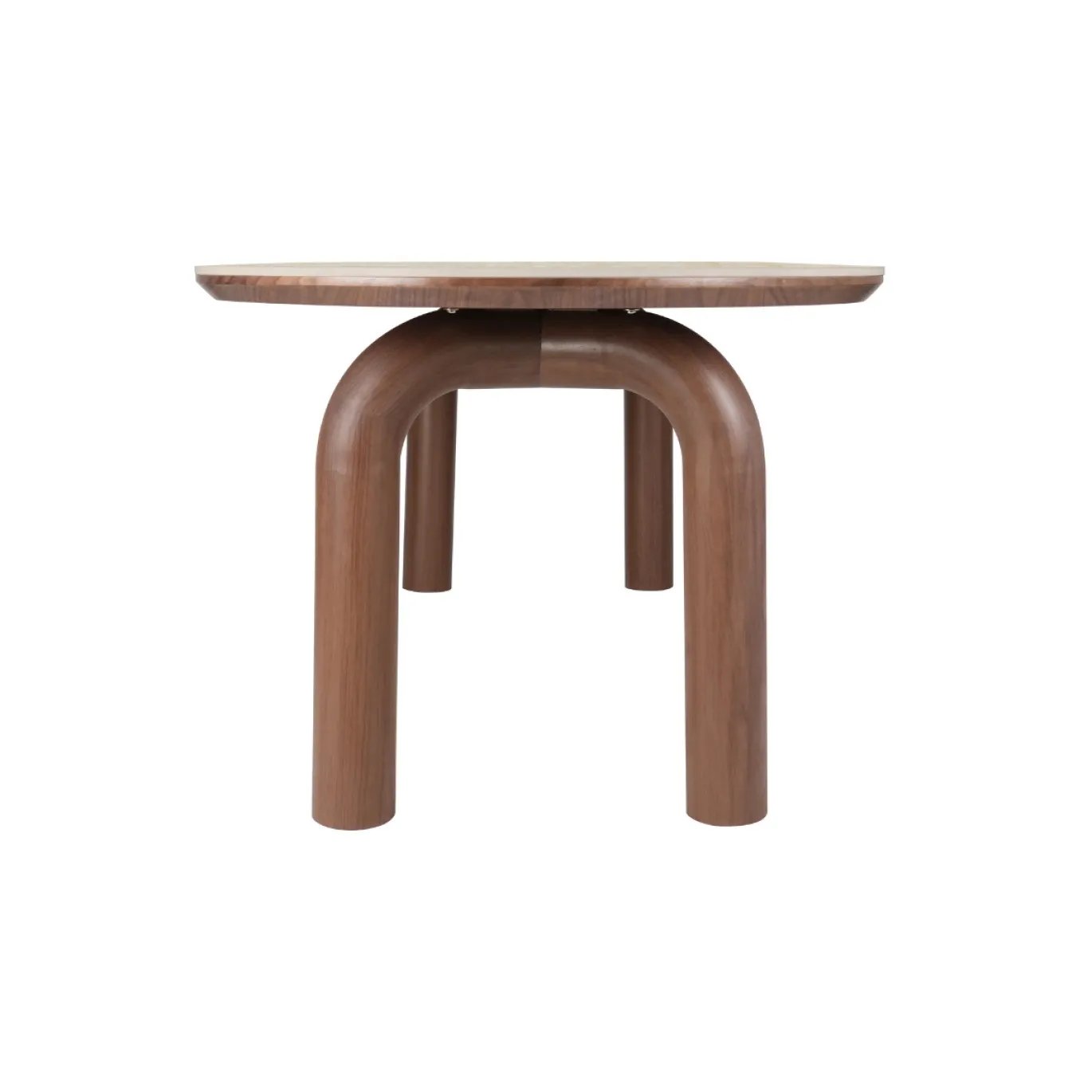 DÉJA Eettafel Mykonos Travertinlook Walnoot Ovaal 200cm