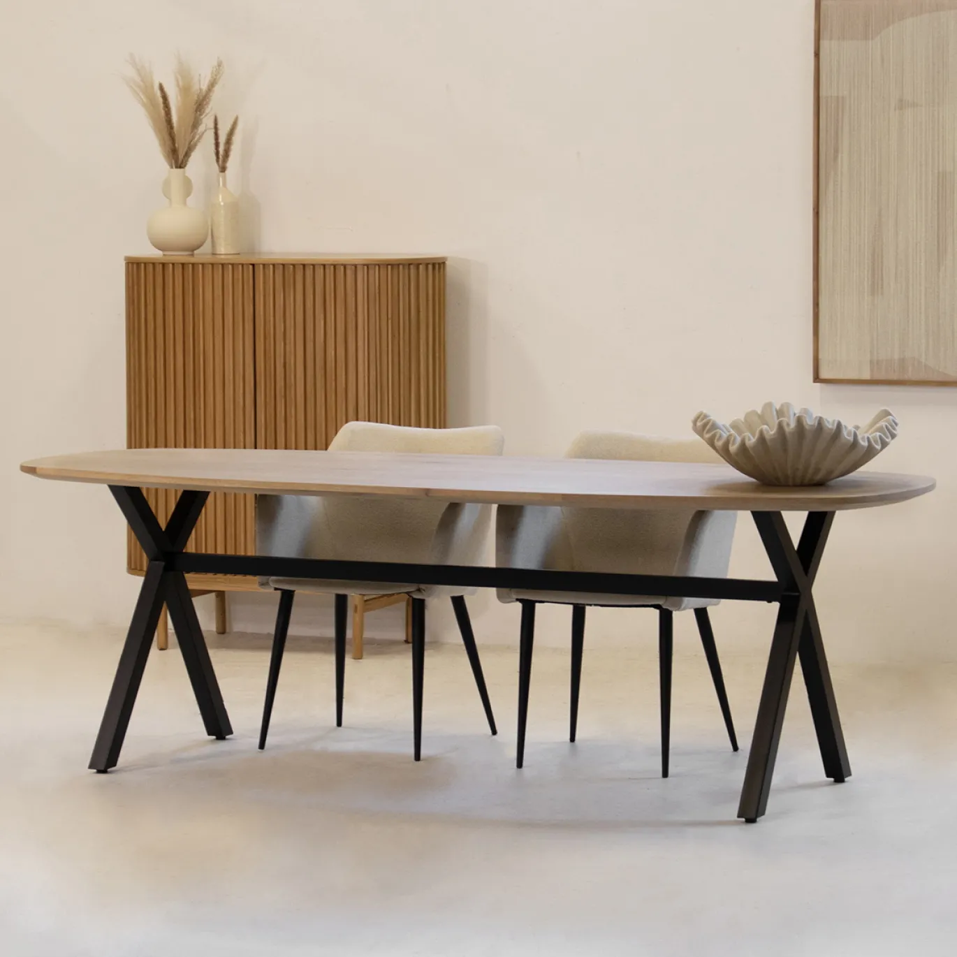DÉJA Eettafel Nils Naturel Eiken 240cm