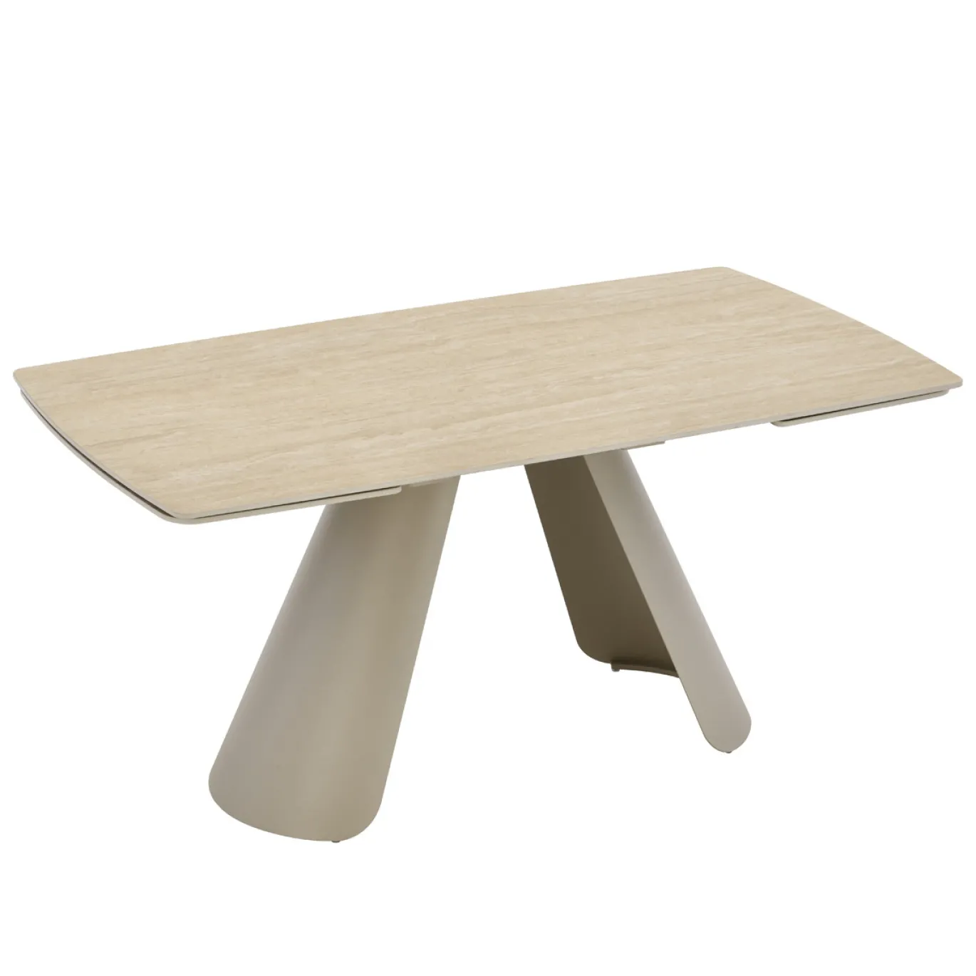 DÉJA Eettafel Oqui Beige Travertinlook Uitschuifbaar 160-240cm