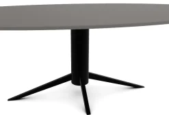 DÉJA Eettafel Rivo Ovaal Zwart HPL 260x120cm