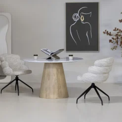 DÉJA Eettafel Sara Terrazzo Naturel Rond 120cm