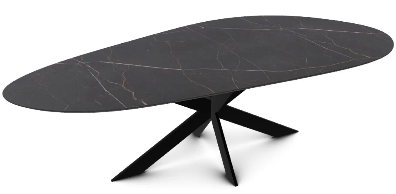 DÉJA Eettafel Sivo Slipper Urban Zwart HPL 240x105cm