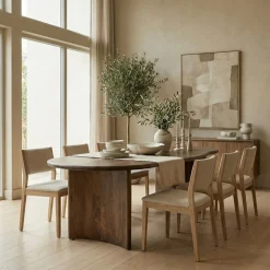 DÉJA Eettafel Tornio Walnoot Organisch 240cm