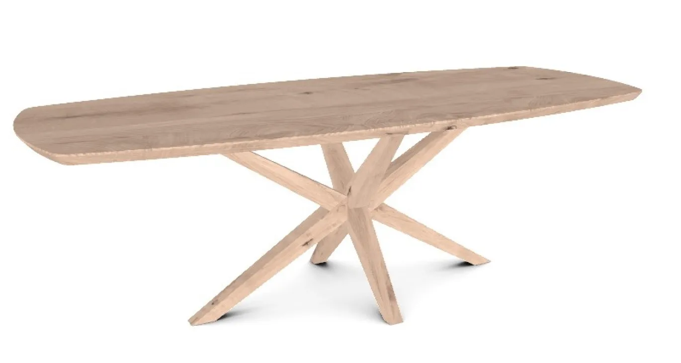 DÉJA Eettafel Vero Deens Ovaal Naturel Eiken 240x100cm
