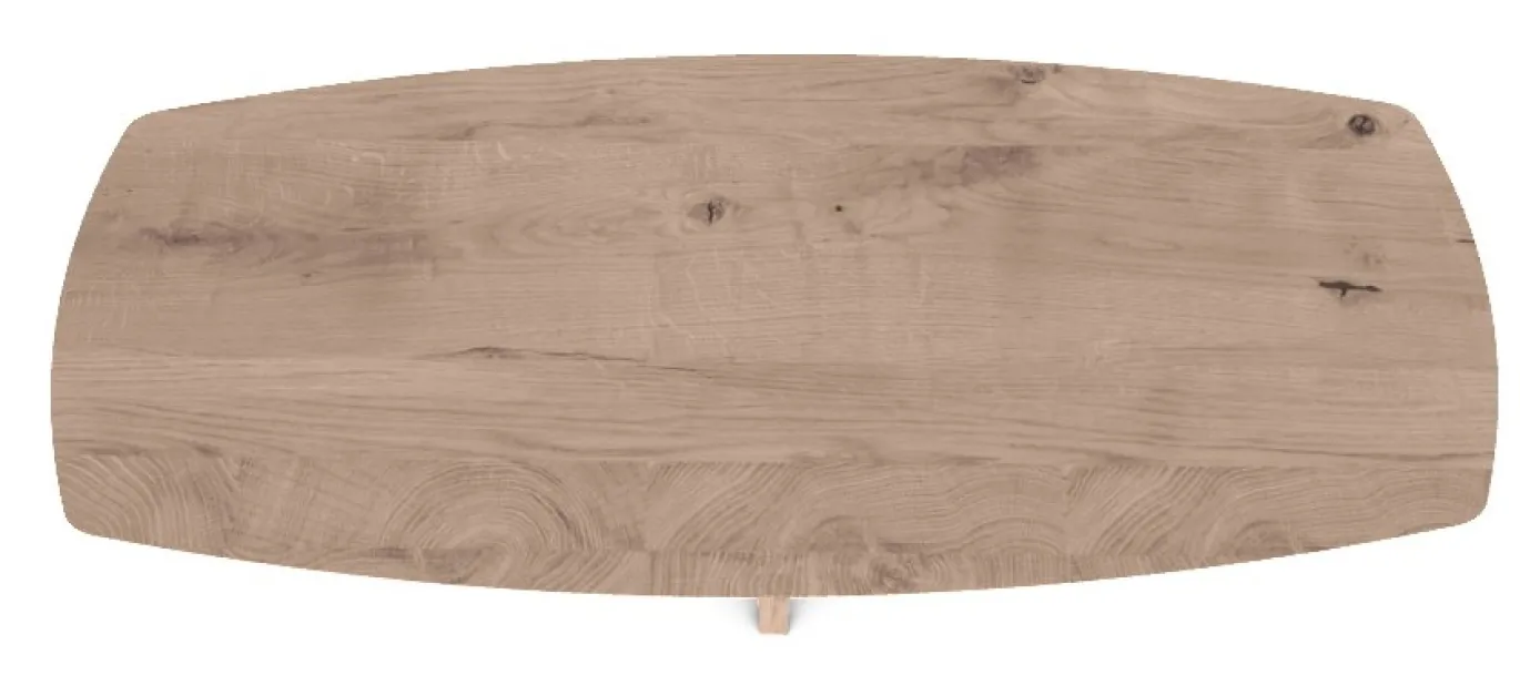 DÉJA Eettafel Vero Deens Ovaal Naturel Eiken 240x100cm