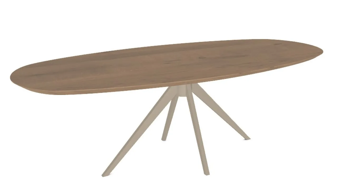 DÉJA Eettafel Zeno Ovaal Smokey White 240x110cm