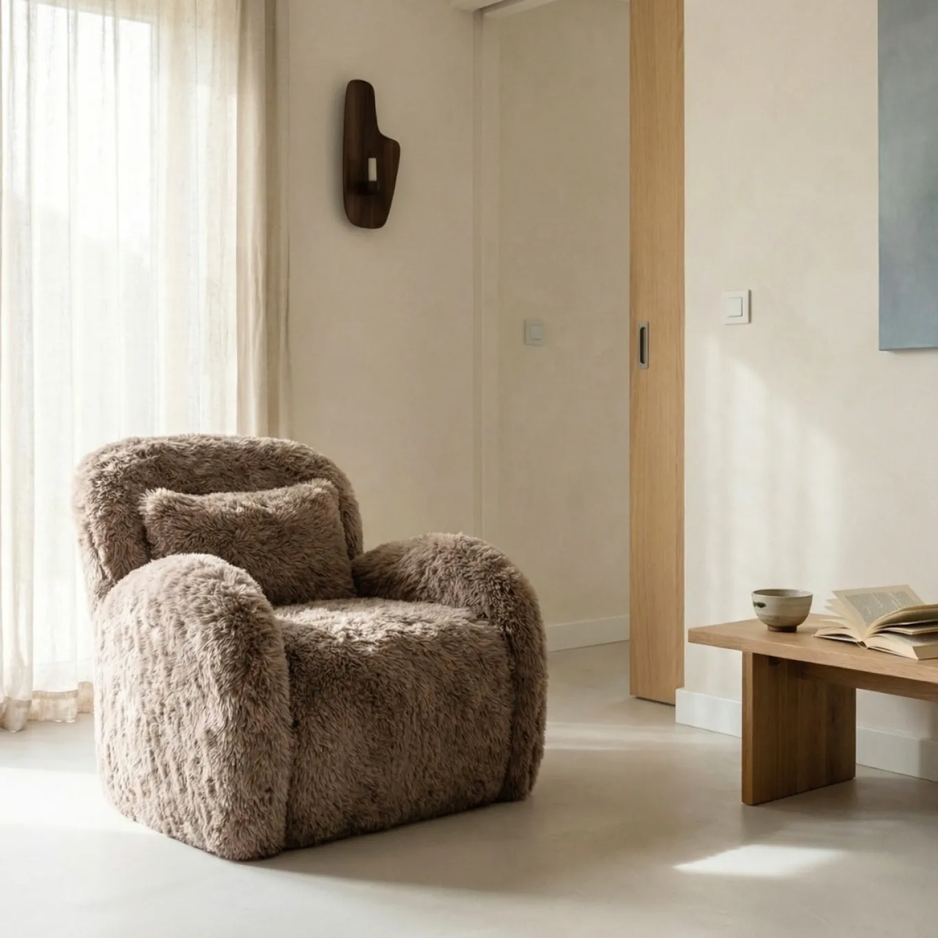 DÉJA Fauteuil Alta Taupe Fluffy