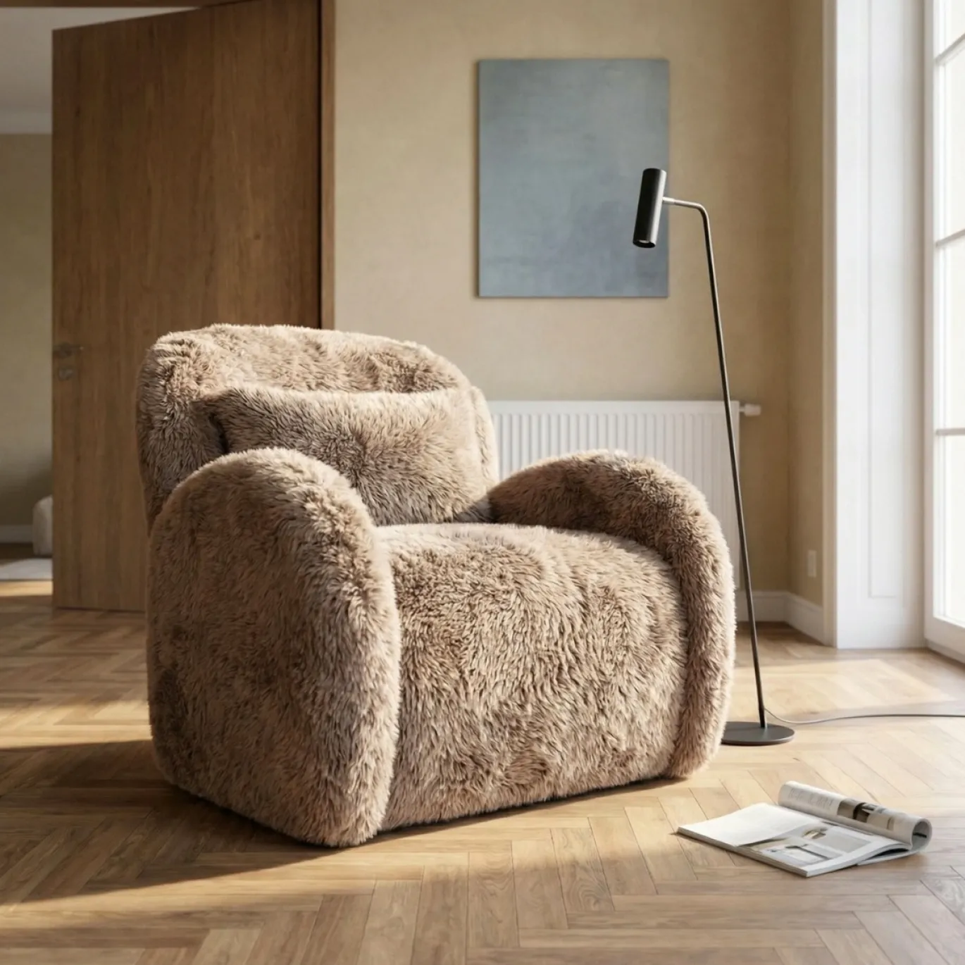 DÉJA Fauteuil Alta Taupe Fluffy
