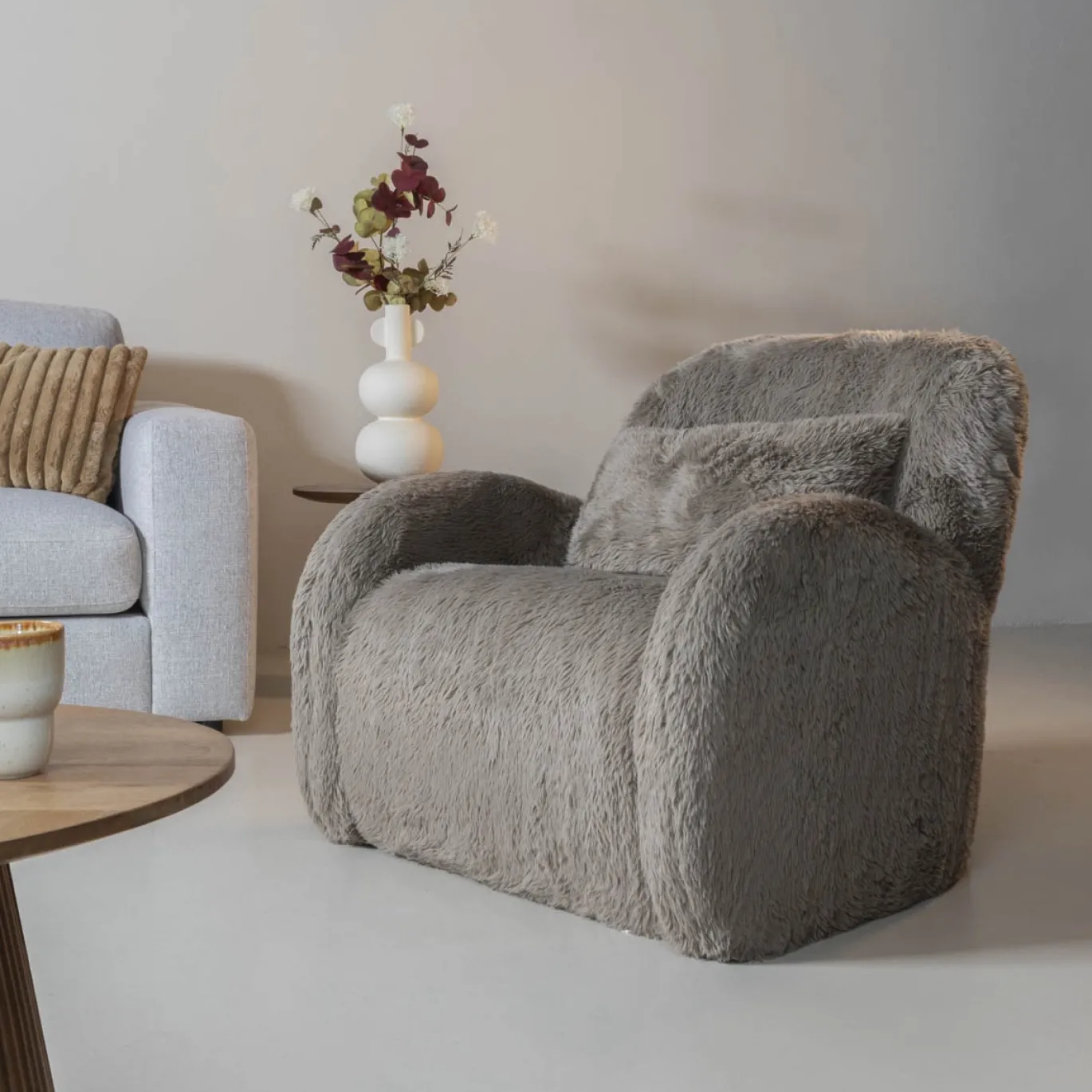 DÉJA Fauteuil Alta Taupe Fluffy