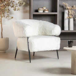 DÉJA Fauteuil Bogo Fluffy Beige