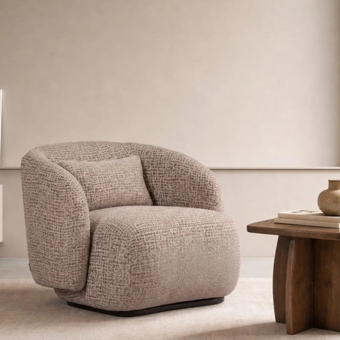DÉJA Fauteuil Claude Draaibaar Burgundy Mirtillo