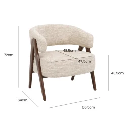 DÉJA Fauteuil Fly Beige/Zwart