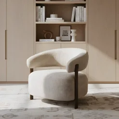 DÉJA Fauteuil Kalmar Taupe/Walnoot