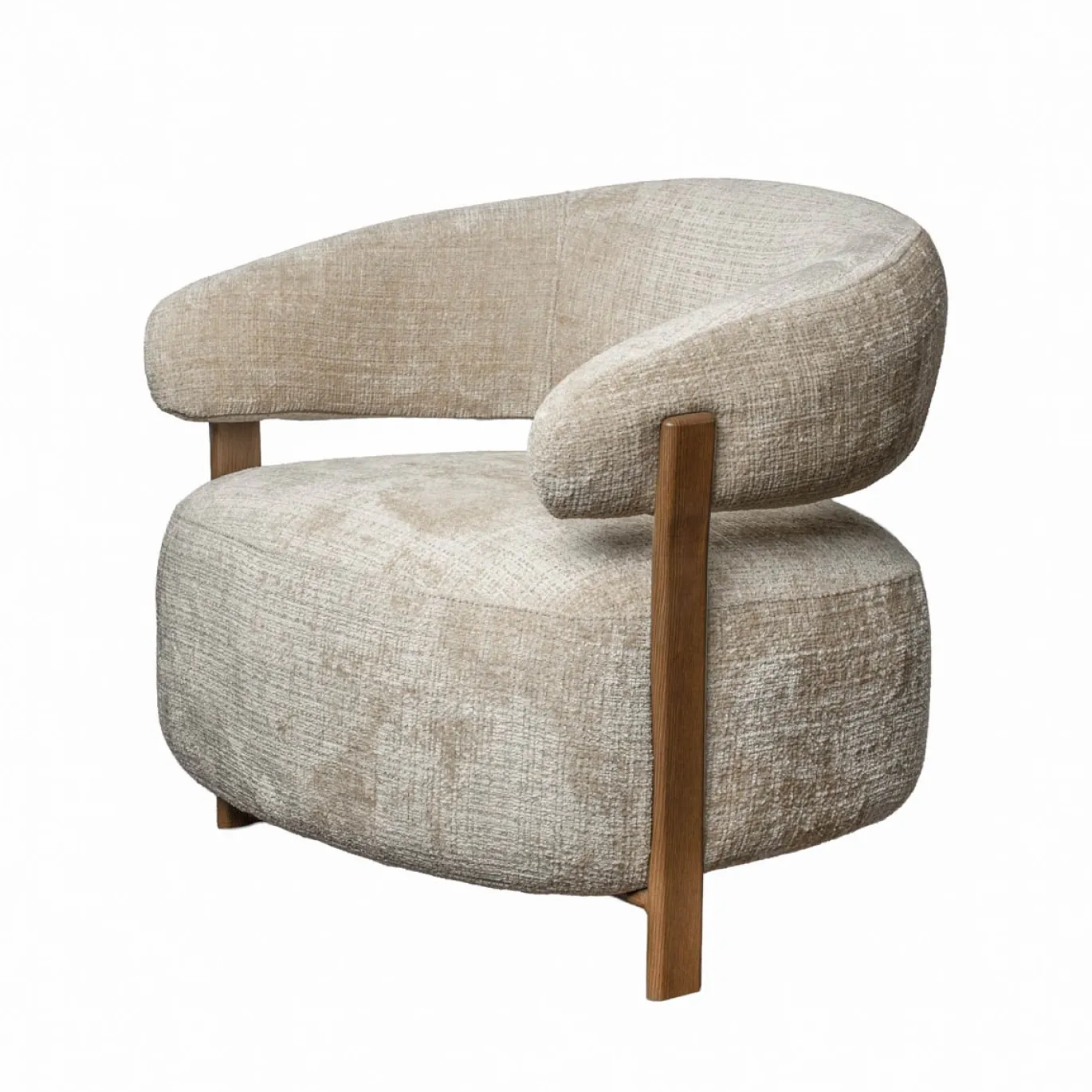 DÉJA Fauteuil Kalmar Taupe/Walnoot