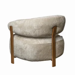 DÉJA Fauteuil Kalmar Taupe/Walnoot