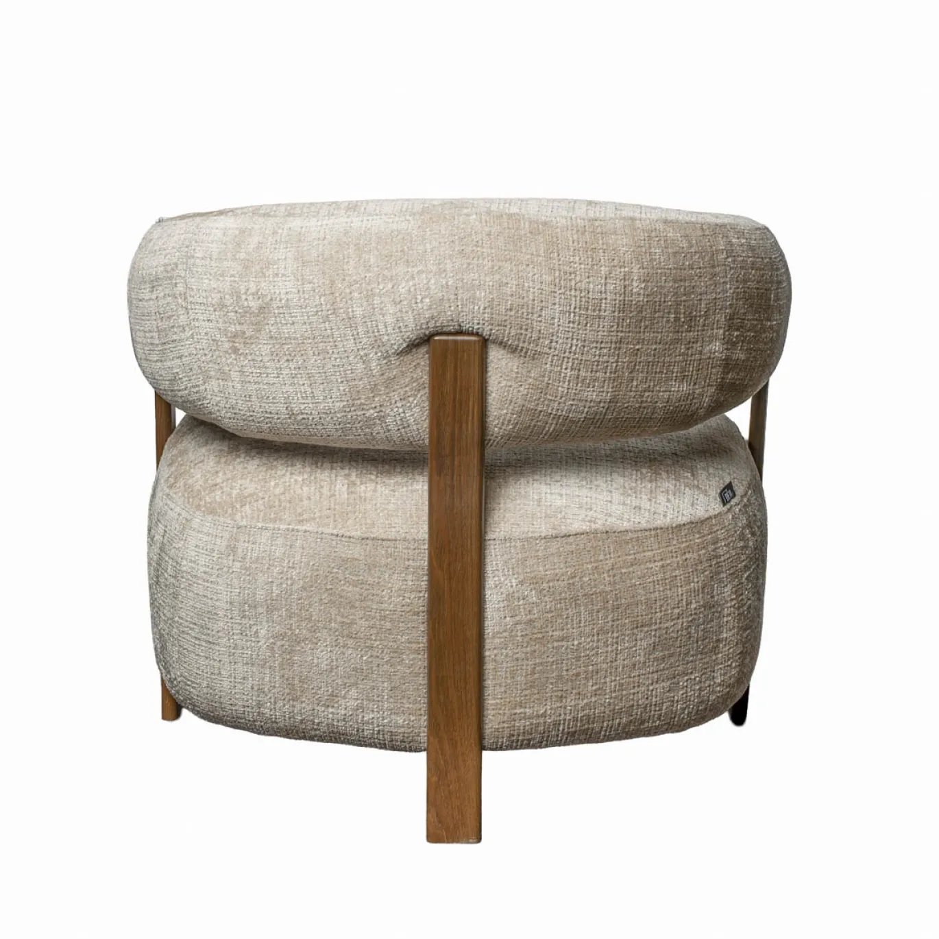 DÉJA Fauteuil Kalmar Taupe/Walnoot