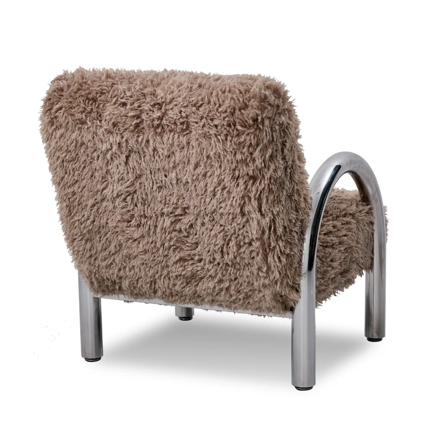 DÉJA Fauteuil Mandal Taupe/Chrome